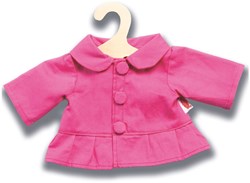 Heless veste de poupée rose pour poupées 28-33 cm - vêtement poupée manteau