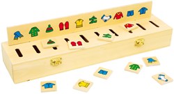 Small Foot boîte de tri en bois jouet éducatif - 55 pièces
