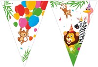 Globos guirlande en papier ballons jungle FSC 3 mètres décoration