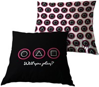 Coussin gaming décoratif motif Playstation 35x35cm pour enfants