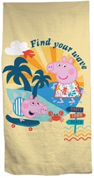 Drap de plage Peppa Pig - drap de plage enfant coloré 70x140cm polyester