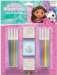 Gabby's Dollhouse set de tampons bleu 11 pièces avec feutres
