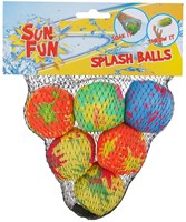 Balles d'eau splash jouet Sun Fun 5cm multicolore set