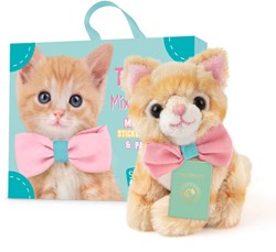 Studio Pets chaton en peluche Européen à poil court avec valisette et passeport