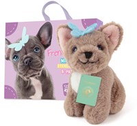 Studio Pets peluche Bouledogue Français BiBi avec valisette et autocollants