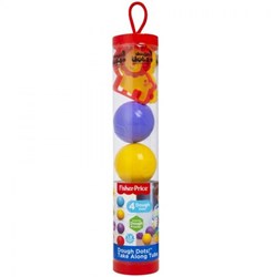 Fisher-Price pâte à modeler coffret 4 boules en tube avec formes jouet créatif