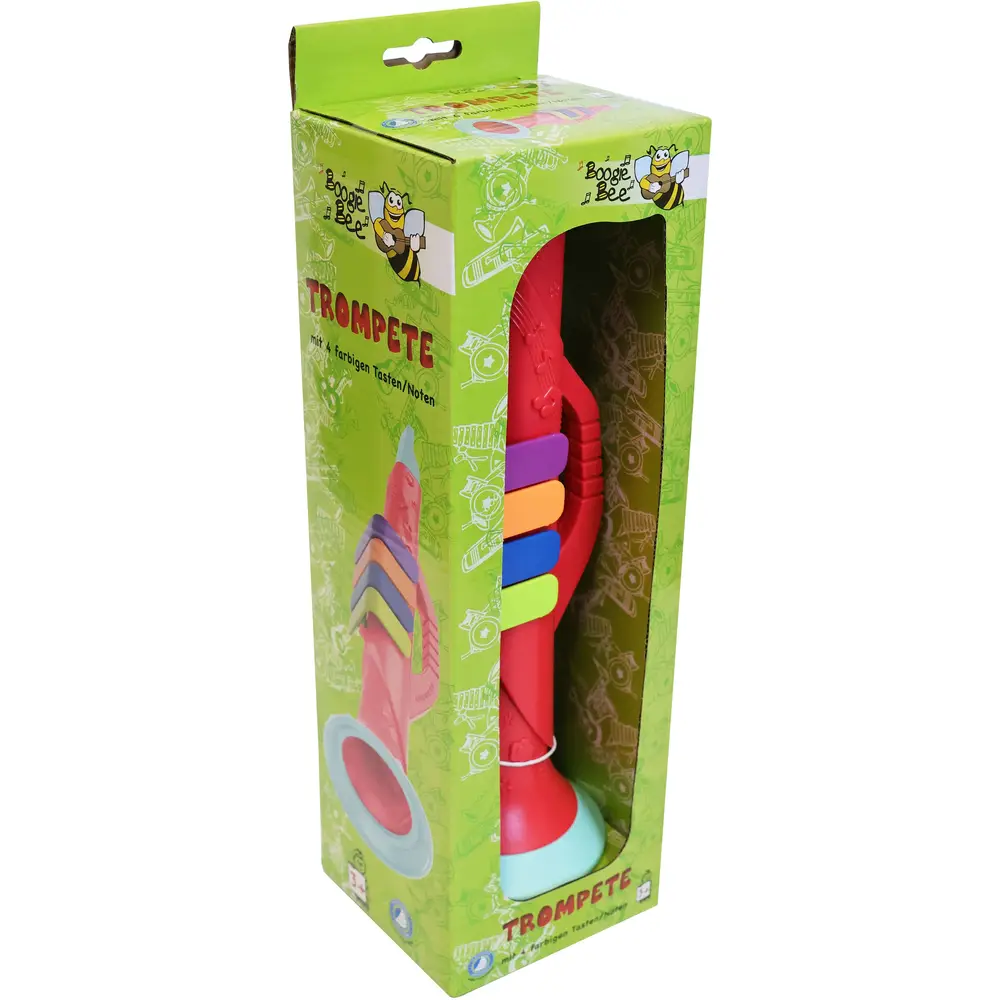 Vedes trompette jouet rouge 27cm instrument musical éducatif