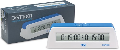 DGT pendule d'échecs digitale blanche - chronomètre pour école et maison