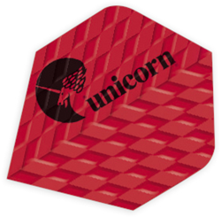 Unicorn flights de fléchettes Q.100 Plus rouge - 100 microns - standard