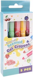 Gelpen feutres parfum fruité set écriture colorée enfants 5 pièces