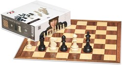 DGT jeu d'échecs plateau en carton et pièces en plastique dans boîte grise