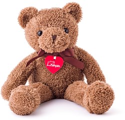 Lumpin ours en peluche blanc 40 cm - ours doux pour enfants