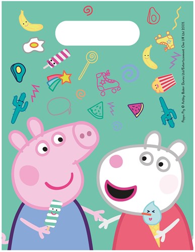 Globos sacs à surprises Peppa Pig - sachets anniversaire 6 pièces-3