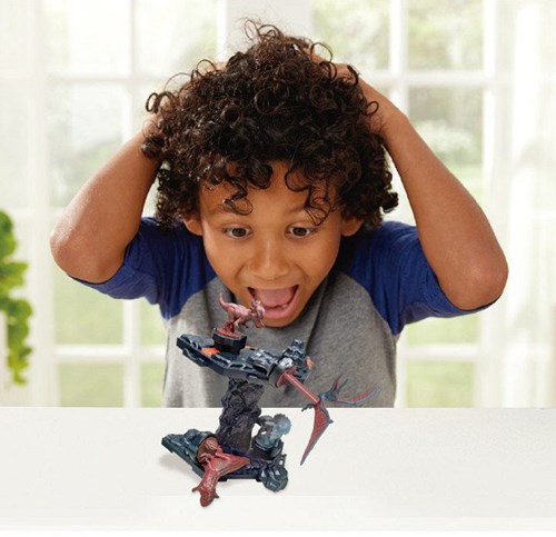 Epoch Jurassic World Jeu d'équilibre Volcano Quake - Jeu de dinosaures enfants