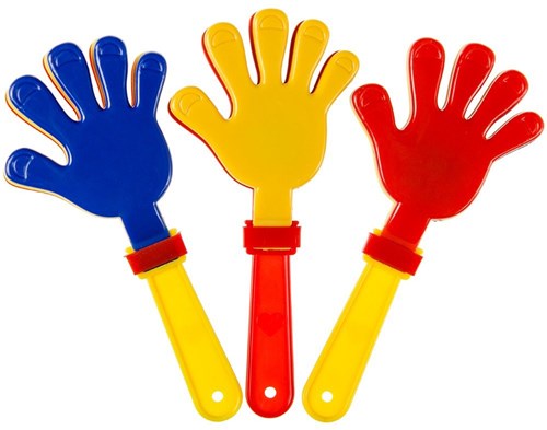 Main clap colorée jouet plastique cadeau fête 36 pièces-3