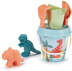 Ecoiffier set de plage dinosaure jouet sable 7 pièces multicolore