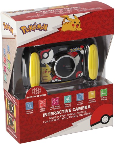 Accutime - Appareil photo enfant Pokémon interactif jouet caméra 5MP vidéo