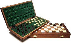 HOT Games Damcassette incrustée acajou 39 x 19 cm