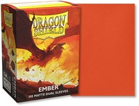 Asmodee protège-cartes Dragon Shield Matte dual Ember 100 pièces - protection cartes