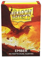 Asmodee protège-cartes Dragon Shield Matte dual Ember 100 pièces - protection cartes-3