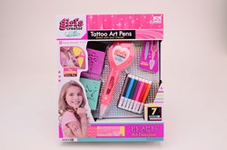 Beauty Tatto Art coffret de jeu - set de jouets tatouage 16 pièces en boîte