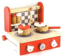Viga Toys Modèle de table de bloc de cuisine pliable 6 pièces