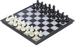 Engelhart Games jeu d'échecs backgammon voyage magnétique pliable 25x25 cm