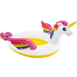 Intex piscine licorne gonflable aire de jeux 272x193x104 cm jeux d'eau