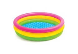 Intex Piscine gonflable Sunset Glow - Ronde - 147 x 33 cm - Multicolore