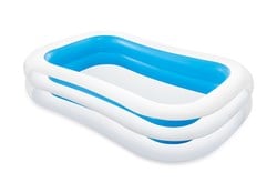 Intex piscine familiale gonflable 262x175x56 cm bleu PVC jardin