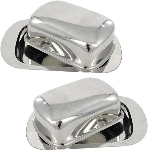 Svenska Living beurrier inox argenté 19x15 cm boîte à beurre cuisine-3