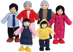 Hape Poppenhuis Familie Aziatisch