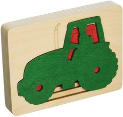 PUZZLE CINQ TRACTEURS EN UN