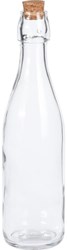 Excellent Houseware bouteille en verre avec bouchon 500ml transparent - bouteille de conservation