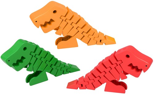 Johntoy jouet dinosaure Flexi Dino T-Rex figurine colorée