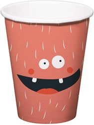 Folat gobelets en papier Monster Bash 250ml pour fête d'enfants, 6 pièces