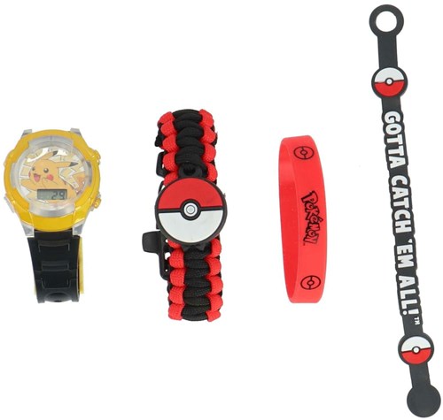 Accutime montre LCD Pokémon coffret cadeau enfant avec accessoires-2
