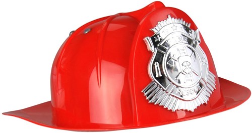 Casque de pompier jouet pour enfants réglable plastique multicolore
