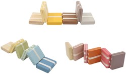 Échelle de Jacob en bois jouet sensoriel multicolore pastel