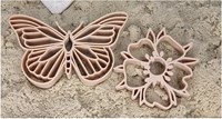 Grennn emporte-pièces papillon et fleur - jouet éducatif multicolore-2
