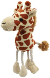The Puppet Company marionnette à doigt girafe - jouet en peluche pour enfants