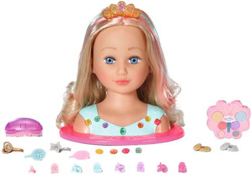 BABY born Tête à coiffer princesse avec accessoires et maquillage-2