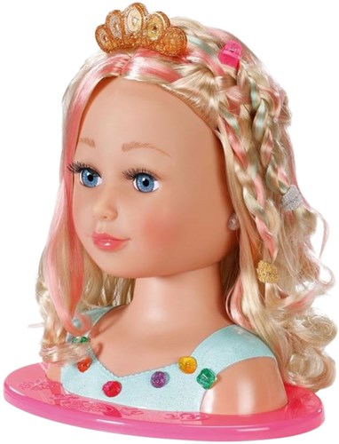BABY born Tête à coiffer princesse avec accessoires et maquillage-3