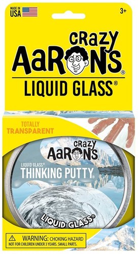Crazy Aaron's pâte à modeler jouet - Liquid Glass transparent 10 cm-2