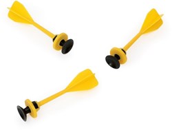 Scratch set de fléchettes à sarbacane jaune pour enfants et adultes