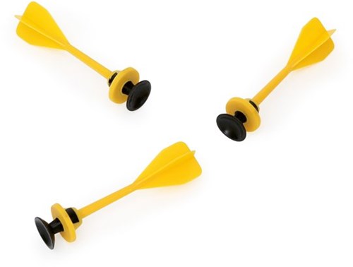 Scratch set de fléchettes à sarbacane jaune pour enfants et adultes