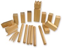HOT Games Jeu de Kubb en Bois de Pin dans une Boîte Photo
