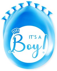 Happy party ballon - It's a boy 8 st