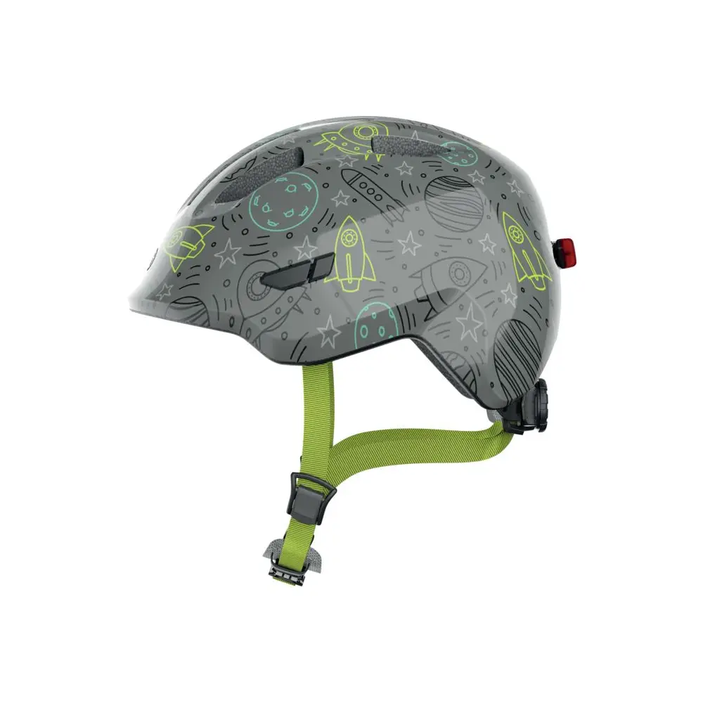 Vedes casque vélo enfants Smiley 3.0 LED gris espace S 45-50 cm sûr