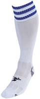 Precision chaussettes de football 3 Stripe Pro blanc/bleu adulte - sport